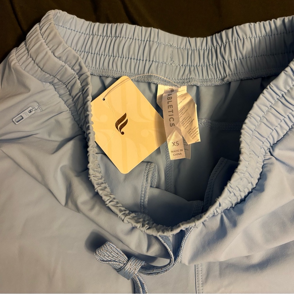 Fabletics Blue Shorts with Red Logo - Picture 4 of 5